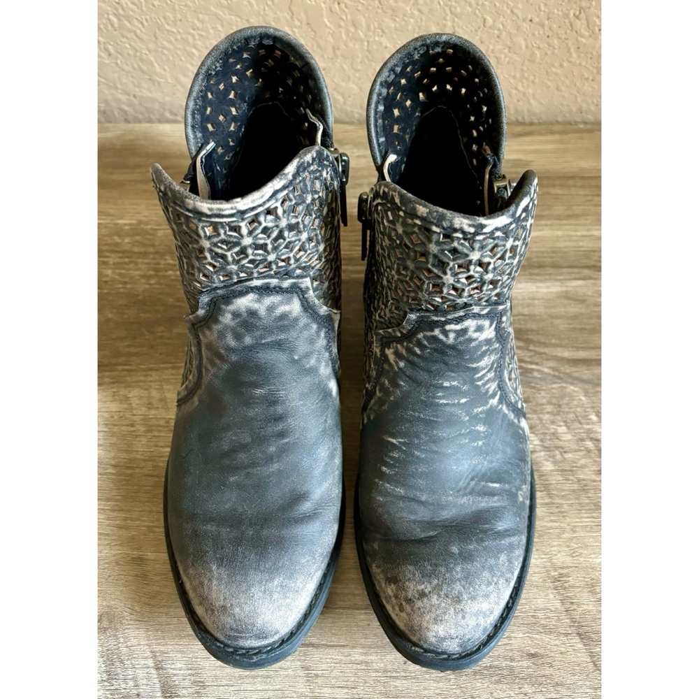 Corral Boots Circle G from Cut Out Short Black Womens Western Boots - Picture 3 of 12